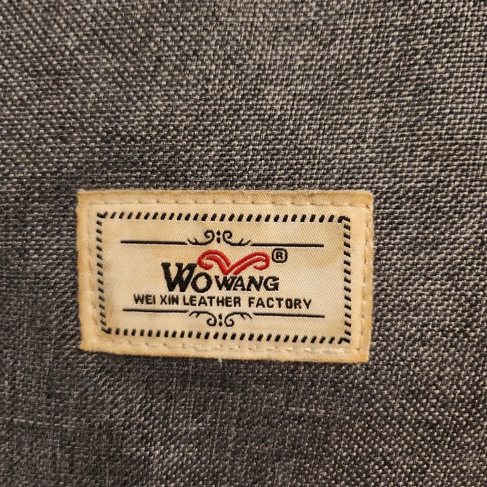 Wo Wang Gray and Brown Men's Backpack